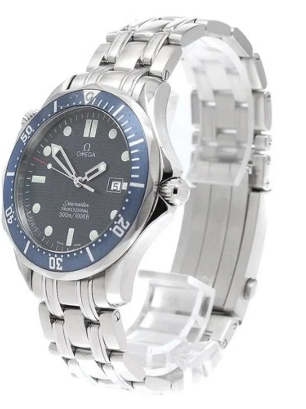 OMEGA Seamaster300 2541.80 Date Navy Dial Quartz Men's Watch_960525